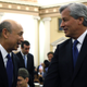 Former Goldman Sachs CEO Lloyd Blankfein (left) talking to JPMorgan Chase CEO Jamie Dimon